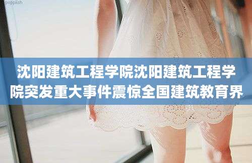 沈阳建筑工程学院沈阳建筑工程学院突发重大事件震惊全国建筑教育界