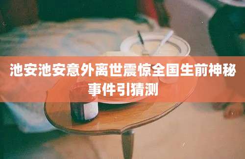 池安池安意外离世震惊全国生前神秘事件引猜测