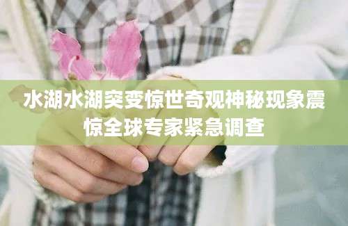 水湖水湖突变惊世奇观神秘现象震惊全球专家紧急调查