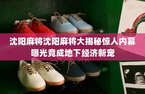 沈阳麻将沈阳麻将大揭秘惊人内幕曝光竟成地下经济新宠