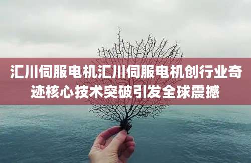 汇川伺服电机汇川伺服电机创行业奇迹核心技术突破引发全球震撼