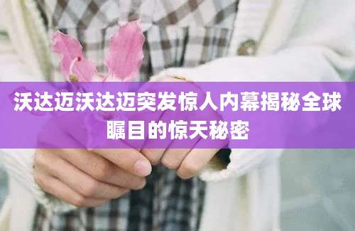 沃达迈沃达迈突发惊人内幕揭秘全球瞩目的惊天秘密