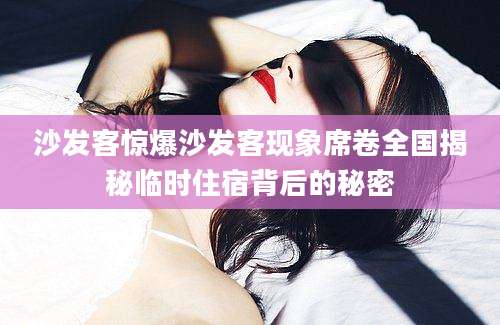 沙发客惊爆沙发客现象席卷全国揭秘临时住宿背后的秘密