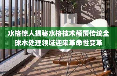 水格惊人揭秘水格技术颠覆传统全球水处理领域迎来革命性变革