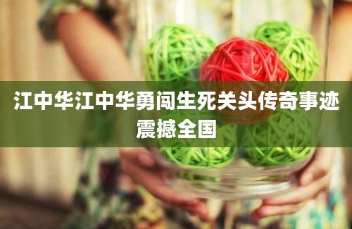 江中华江中华勇闯生死关头传奇事迹震撼全国