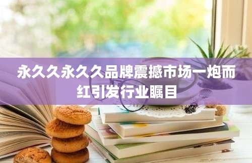 永久久永久久品牌震撼市场一炮而红引发行业瞩目