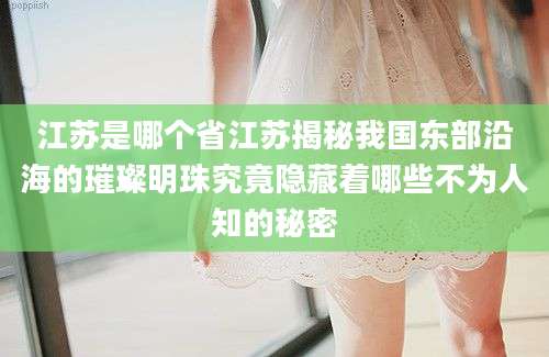 江苏是哪个省江苏揭秘我国东部沿海的璀璨明珠究竟隐藏着哪些不为人知的秘密