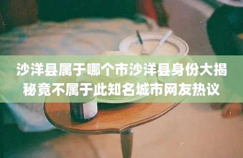 沙洋县属于哪个市沙洋县身份大揭秘竟不属于此知名城市网友热议