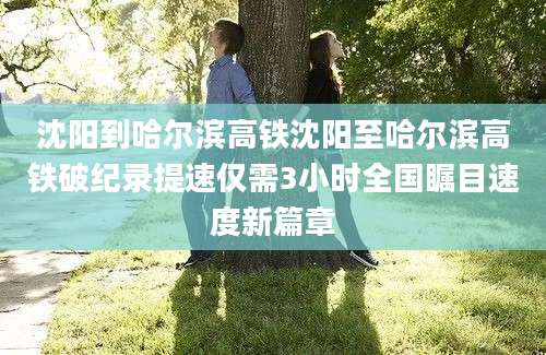 沈阳到哈尔滨高铁沈阳至哈尔滨高铁破纪录提速仅需3小时全国瞩目速度新篇章