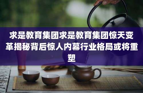 求是教育集团求是教育集团惊天变革揭秘背后惊人内幕行业格局或将重塑