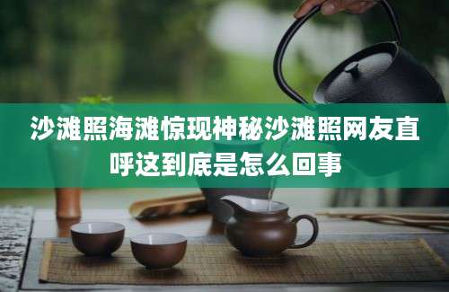 沙滩照海滩惊现神秘沙滩照网友直呼这到底是怎么回事