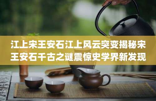 江上宋王安石江上风云突变揭秘宋王安石千古之谜震惊史学界新发现