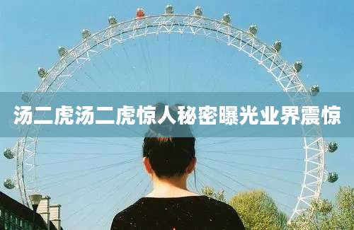 汤二虎汤二虎惊人秘密曝光业界震惊